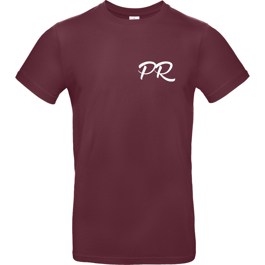 PaderRiders PaderRiders - PR Script Logo T-Shirt B&C EXACT 190 - Bordeaux