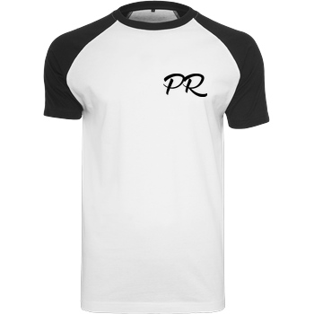 PaderRiders PaderRiders - PR Script Logo T-Shirt Raglan-Shirt weiß