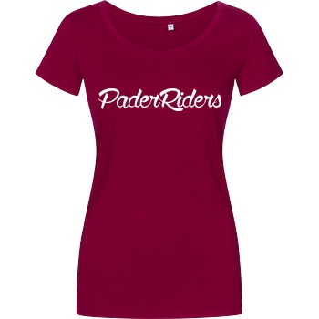 PaderRiders PaderRiders - Script Logo T-Shirt Damenshirt berry