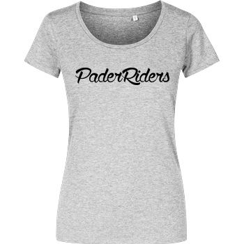 PaderRiders PaderRiders - Script Logo T-Shirt Damenshirt heather grey
