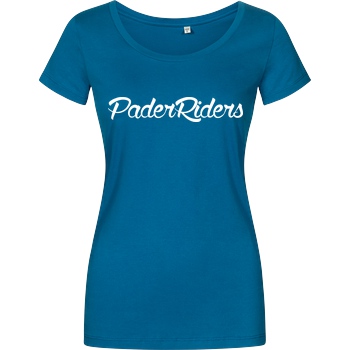 PaderRiders PaderRiders - Script Logo T-Shirt Damenshirt petrol