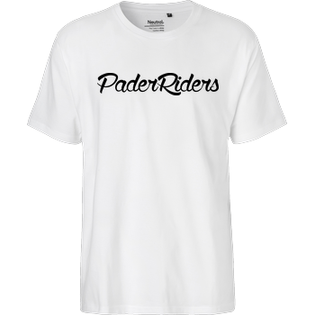 PaderRiders - Script Logo Fairtrade T-Shirt - weiß