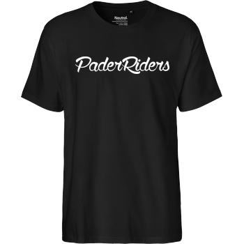 PaderRiders PaderRiders - Script Logo T-Shirt Fairtrade T-Shirt - schwarz