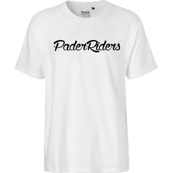 PaderRiders PaderRiders - Script Logo T-Shirt Fairtrade T-Shirt - weiß