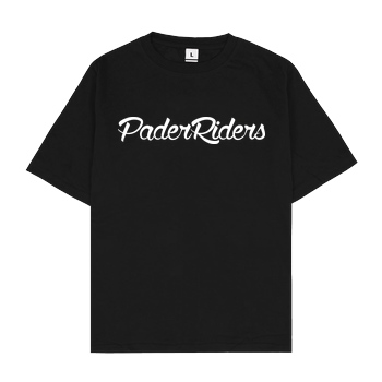 PaderRiders PaderRiders - Script Logo T-Shirt Oversize T-Shirt - Schwarz