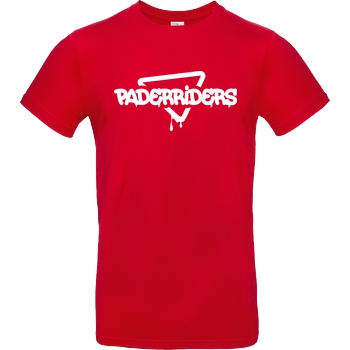 PaderRiders PaderRiders - Triangle T-Shirt B&C EXACT 190 - Rot