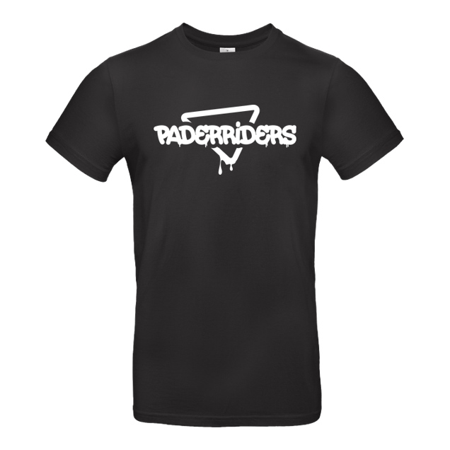 PaderRiders - PaderRiders - Triangle - T-Shirt - B&C EXACT 190 - Schwarz