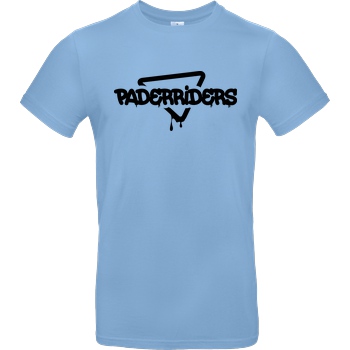 PaderRiders PaderRiders - Triangle T-Shirt B&C EXACT 190 - Hellblau