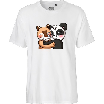 PandaAmanda PandaAmanda - Hug T-Shirt Fairtrade T-Shirt - weiß