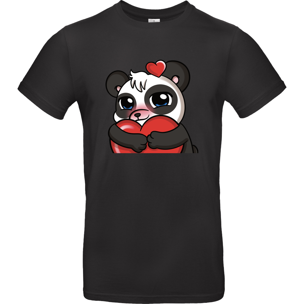 PandaAmanda PandaAmanda - Love T-Shirt B&C EXACT 190 - Schwarz