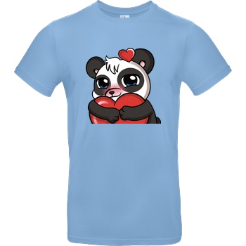 PandaAmanda PandaAmanda - Love T-Shirt B&C EXACT 190 - Hellblau
