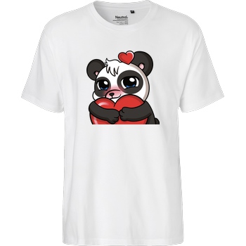 PandaAmanda PandaAmanda - Love T-Shirt Fairtrade T-Shirt - weiß