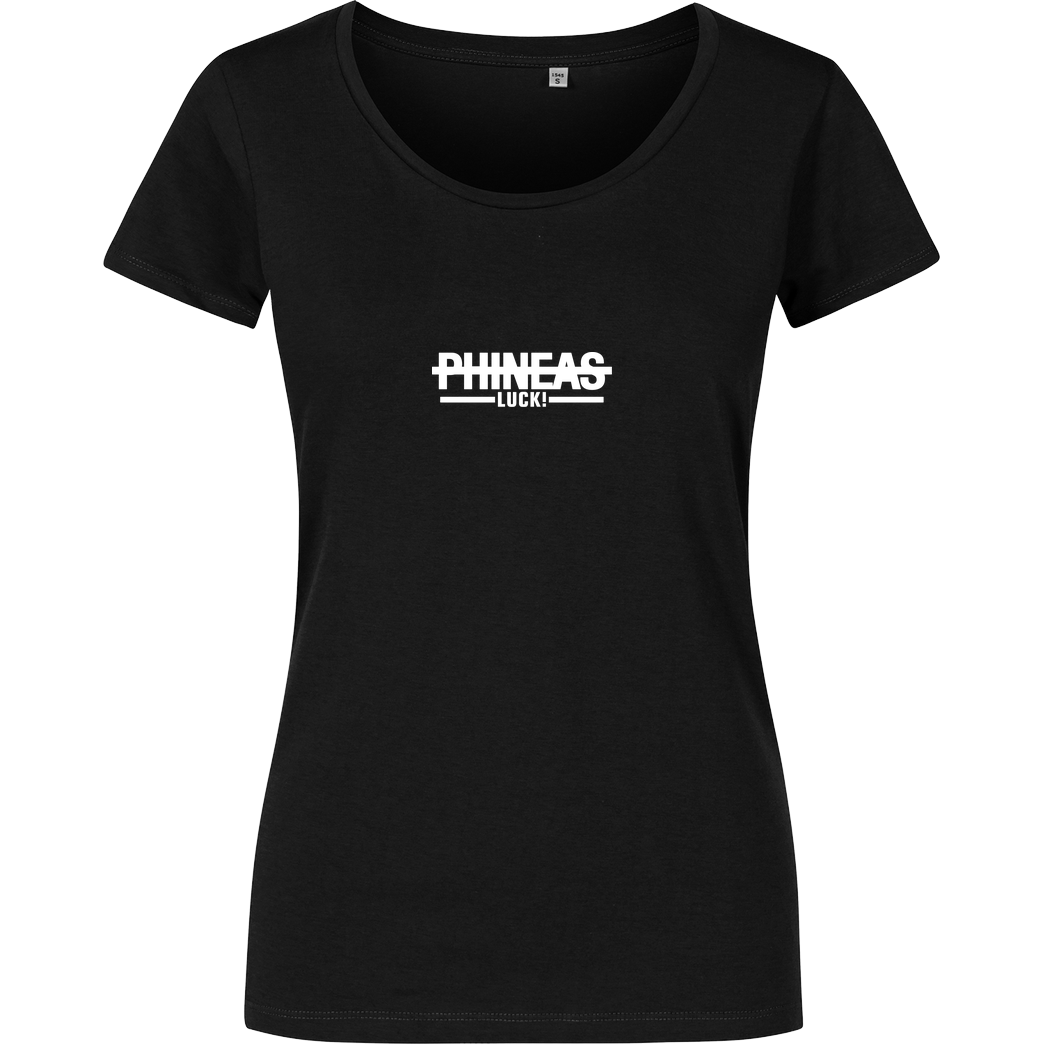 PhineasFIFA PhineasFIFA - Phineas Luck! T-Shirt Damenshirt schwarz
