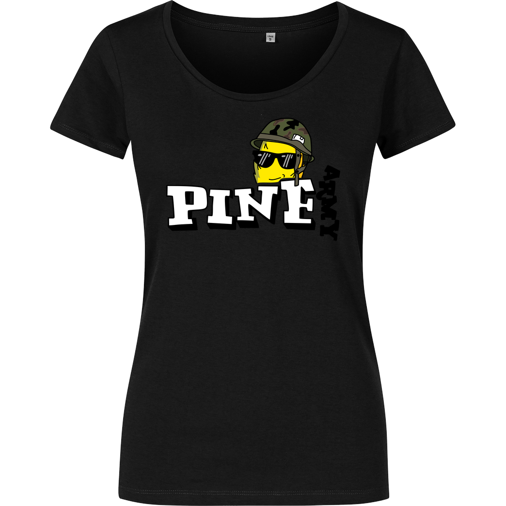 Pine Pine - Army T-Shirt Damenshirt schwarz