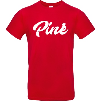 Pine Pine - Logo T-Shirt B&C EXACT 190 - Rot
