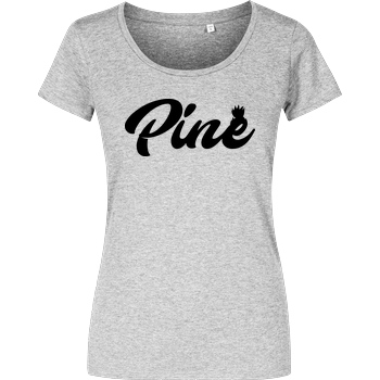 Pine Pine - Logo T-Shirt Damenshirt heather grey