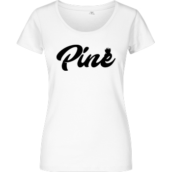 Pine Pine - Logo T-Shirt Damenshirt weiss