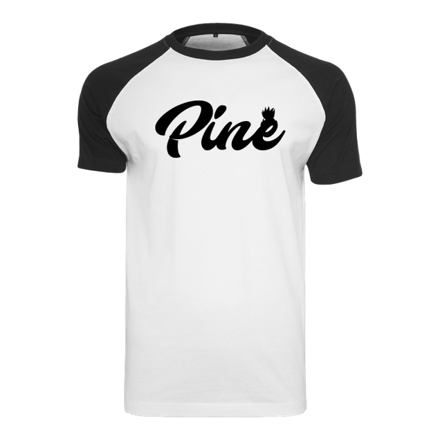 Pine - Pine - Logo - T-Shirt - Raglan-Shirt weiß