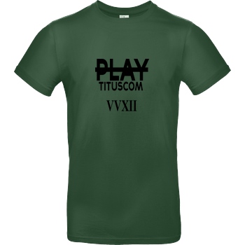 playtituscom playtituscom - VVXII T-Shirt B&C EXACT 190 - Flaschengrün
