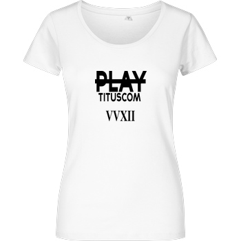 playtituscom playtituscom - VVXII T-Shirt Damenshirt weiss
