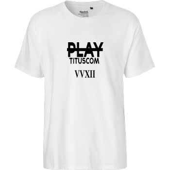 playtituscom playtituscom - VVXII T-Shirt Fairtrade T-Shirt - weiß