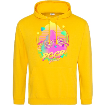 Donnie Art Poop Power Sweatshirt JH Hoodie - Gelb