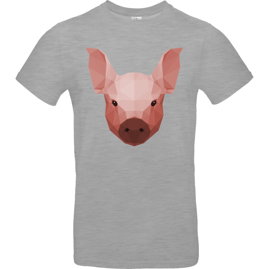 Porkchop Media Porkchop Media - Polypig T-Shirt B&C EXACT 190 - heather grey