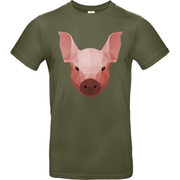Porkchop Media Porkchop Media - Polypig T-Shirt B&C EXACT 190 - Khaki