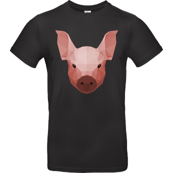 Porkchop Media Porkchop Media - Polypig T-Shirt B&C EXACT 190 - Schwarz