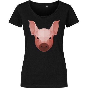 Porkchop Media Porkchop Media - Polypig T-Shirt Damenshirt schwarz