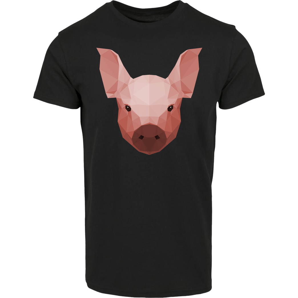 Porkchop Media Porkchop Media - Polypig T-Shirt Hausmarke T-Shirt  - Schwarz