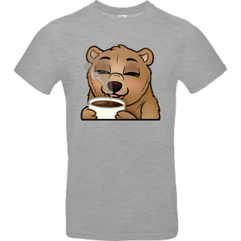 Powie Powie - Kaffee T-Shirt B&C EXACT 190 - heather grey