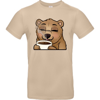 Powie Powie - Kaffee T-Shirt B&C EXACT 190 - Sand