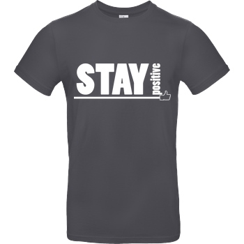 powrotTV powrotTV - stay positive T-Shirt B&C EXACT 190 - Dark Grey