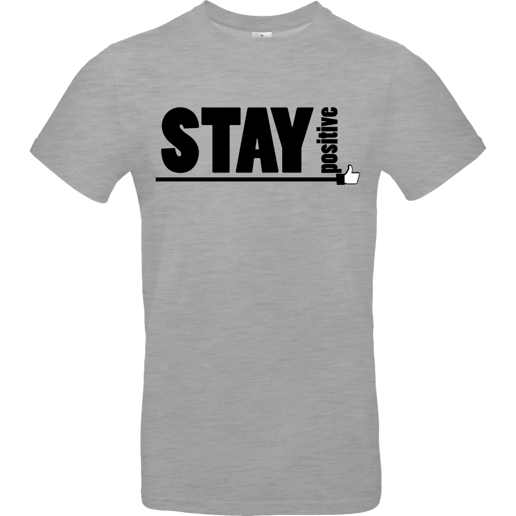 powrotTV powrotTV - stay positive T-Shirt B&C EXACT 190 - heather grey