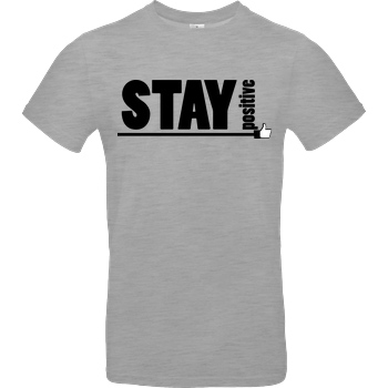 powrotTV powrotTV - stay positive T-Shirt B&C EXACT 190 - heather grey