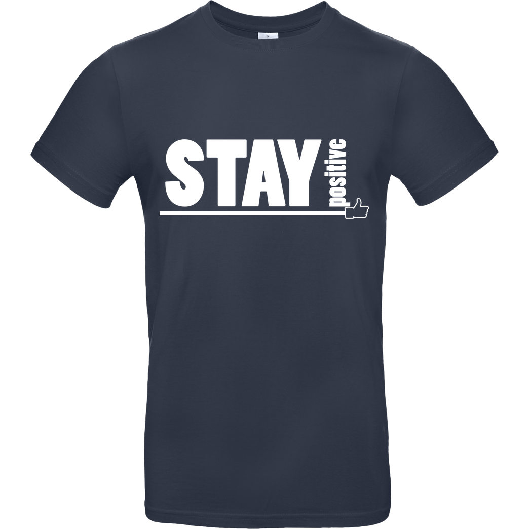 powrotTV powrotTV - stay positive T-Shirt B&C EXACT 190 - Navy