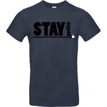 powrotTV powrotTV - stay positive T-Shirt B&C EXACT 190 - Navy