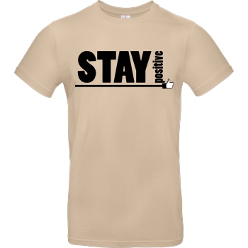 powrotTV powrotTV - stay positive T-Shirt B&C EXACT 190 - Sand