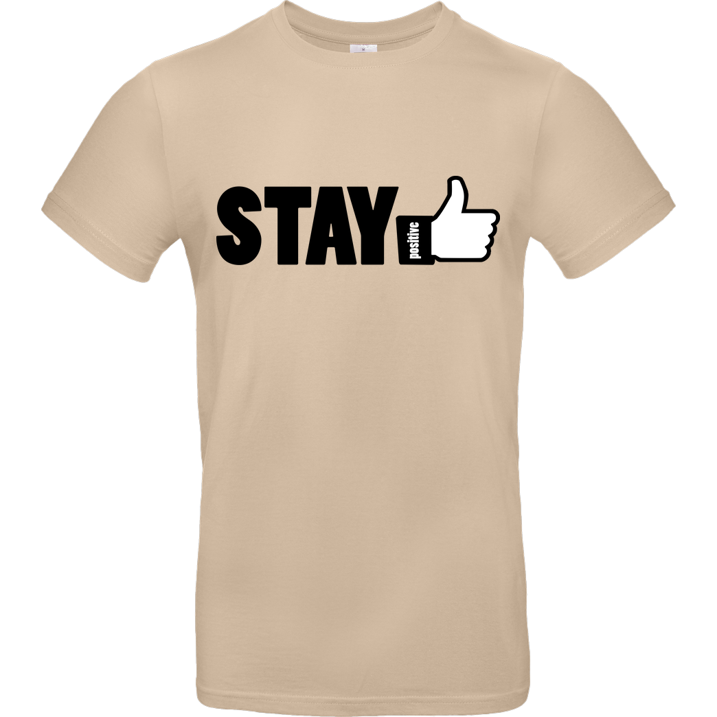 powrotTV powrotTV - stay positive T-Shirt B&C EXACT 190 - Sand
