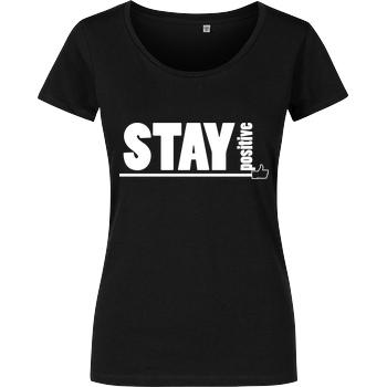 powrotTV powrotTV - stay positive T-Shirt Damenshirt schwarz