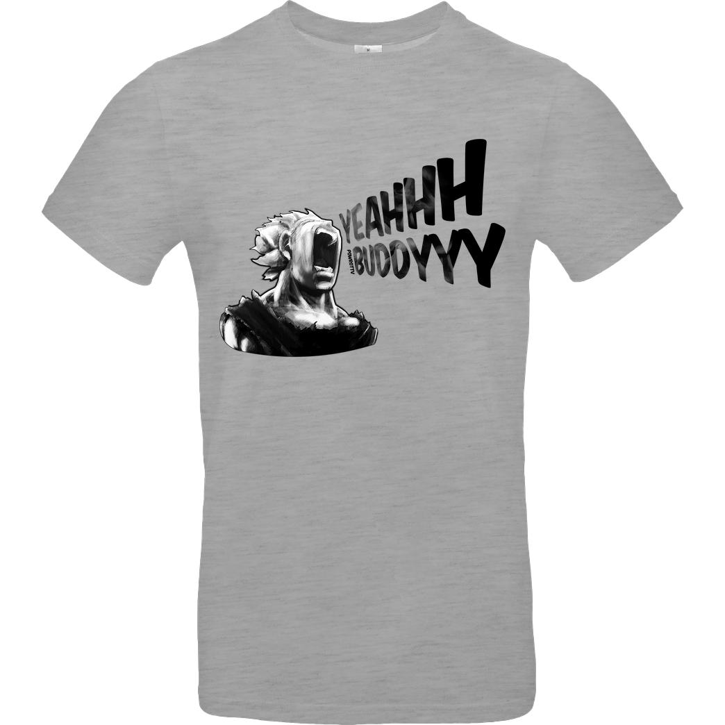 powrotTV powrotTV - Yeah Buddy T-Shirt B&C EXACT 190 - heather grey