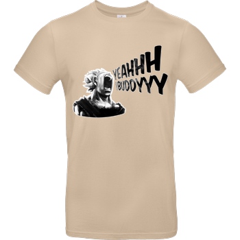powrotTV powrotTV - Yeah Buddy T-Shirt B&C EXACT 190 - Sand