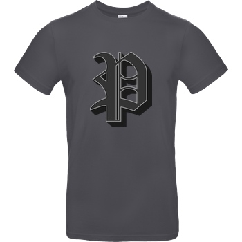 Poxari Poxari - Logo T-Shirt B&C EXACT 190 - Dark Grey