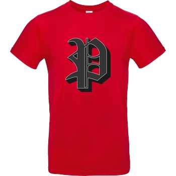 Poxari Poxari - Logo T-Shirt B&C EXACT 190 - Rot