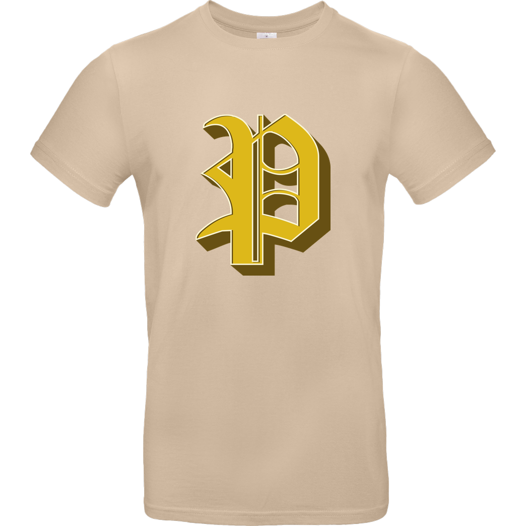 Poxari Poxari - Logo T-Shirt B&C EXACT 190 - Sand