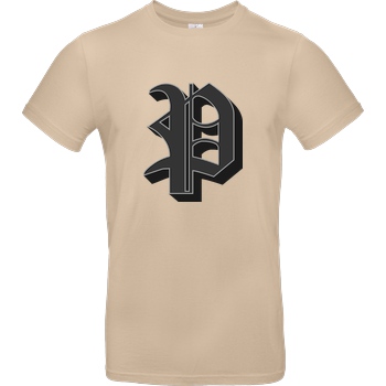 Poxari Poxari - Logo T-Shirt B&C EXACT 190 - Sand