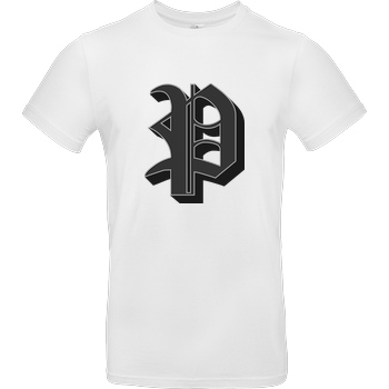 Poxari Poxari - Logo T-Shirt B&C EXACT 190 - Weiß