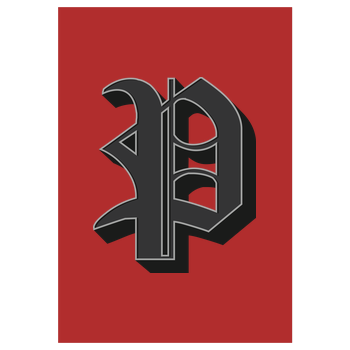Poxari - Logo Kunstdruck rot