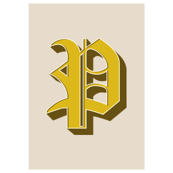 Poxari - Logo Kunstdruck sand